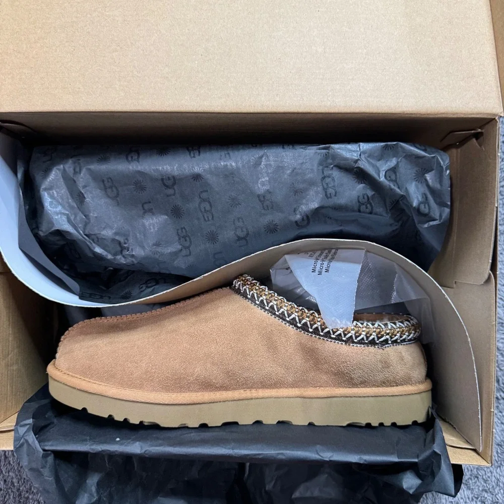 UGG Tasman Chestnut Suede Men Slippers 5950 Size 11 New in Box
